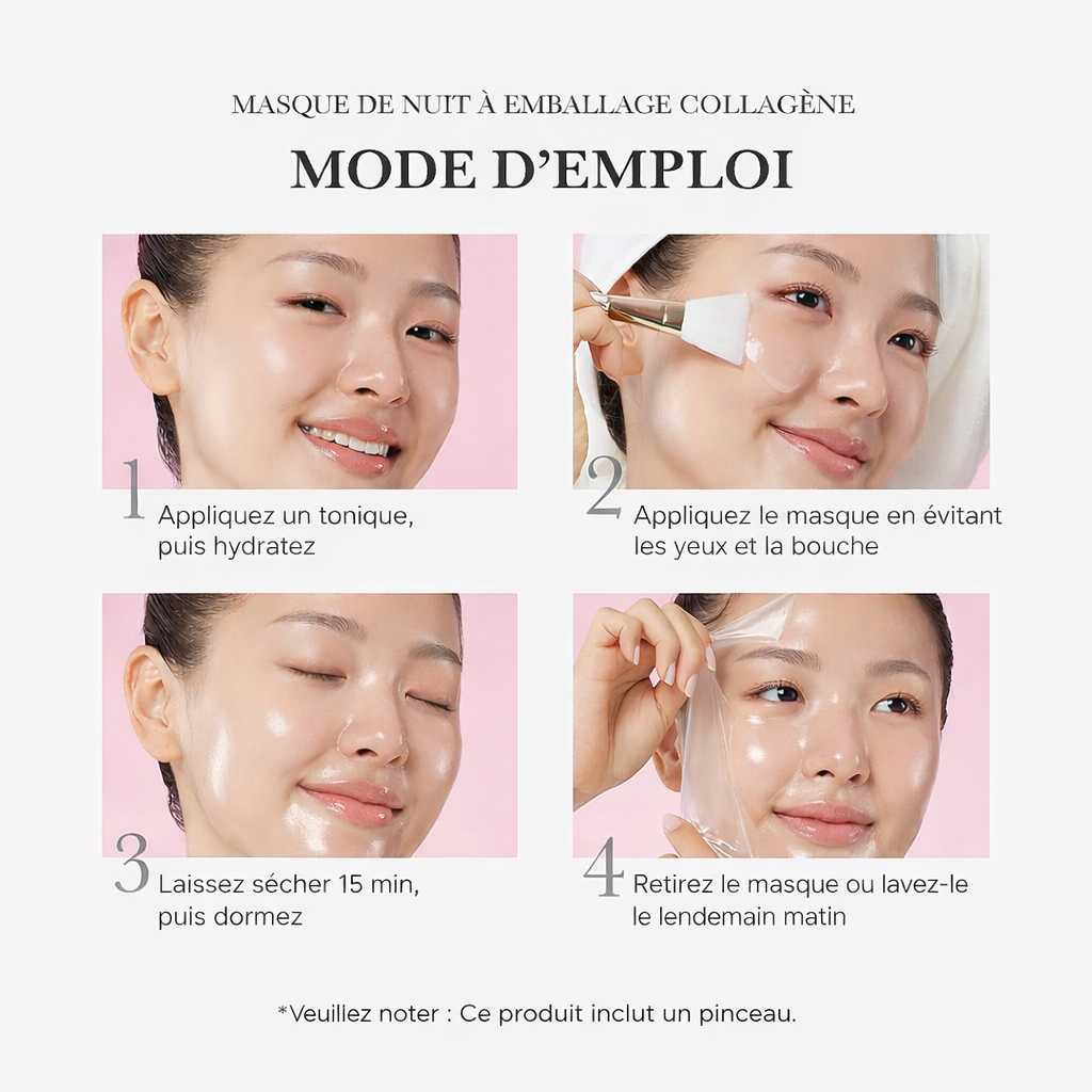 Masque de nuit au collagène